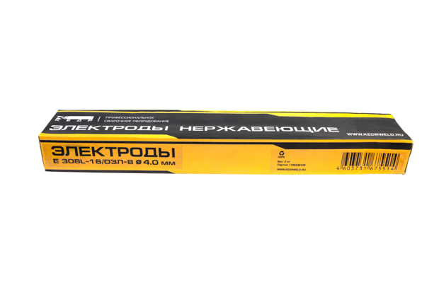 Электроды КЕДР E 308L-16 / ОЗЛ-8 D4,0 мм (пачка 2 кг)
