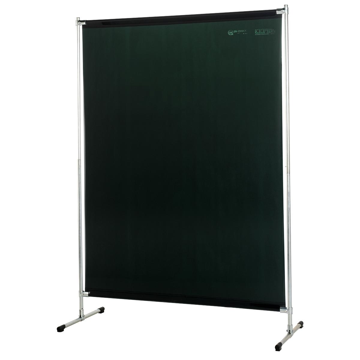 Защитный сварочный экран GAZELLE "GREEN-9" 1400x2000мм мм с темно-зелёной шторой