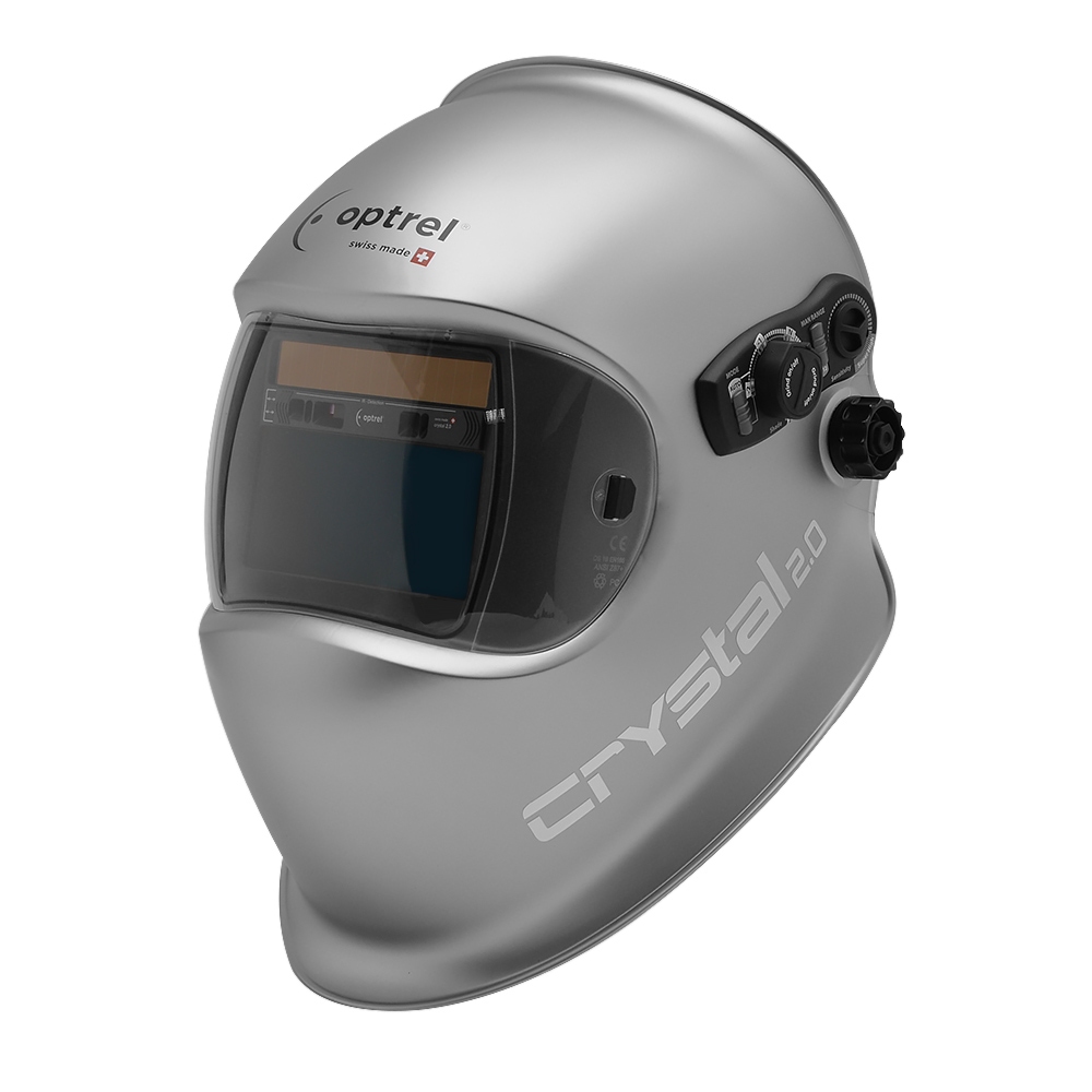 Маска сварщика OPTREL Crystal CLT 2.0 серебристая (2/4-12 DIN)