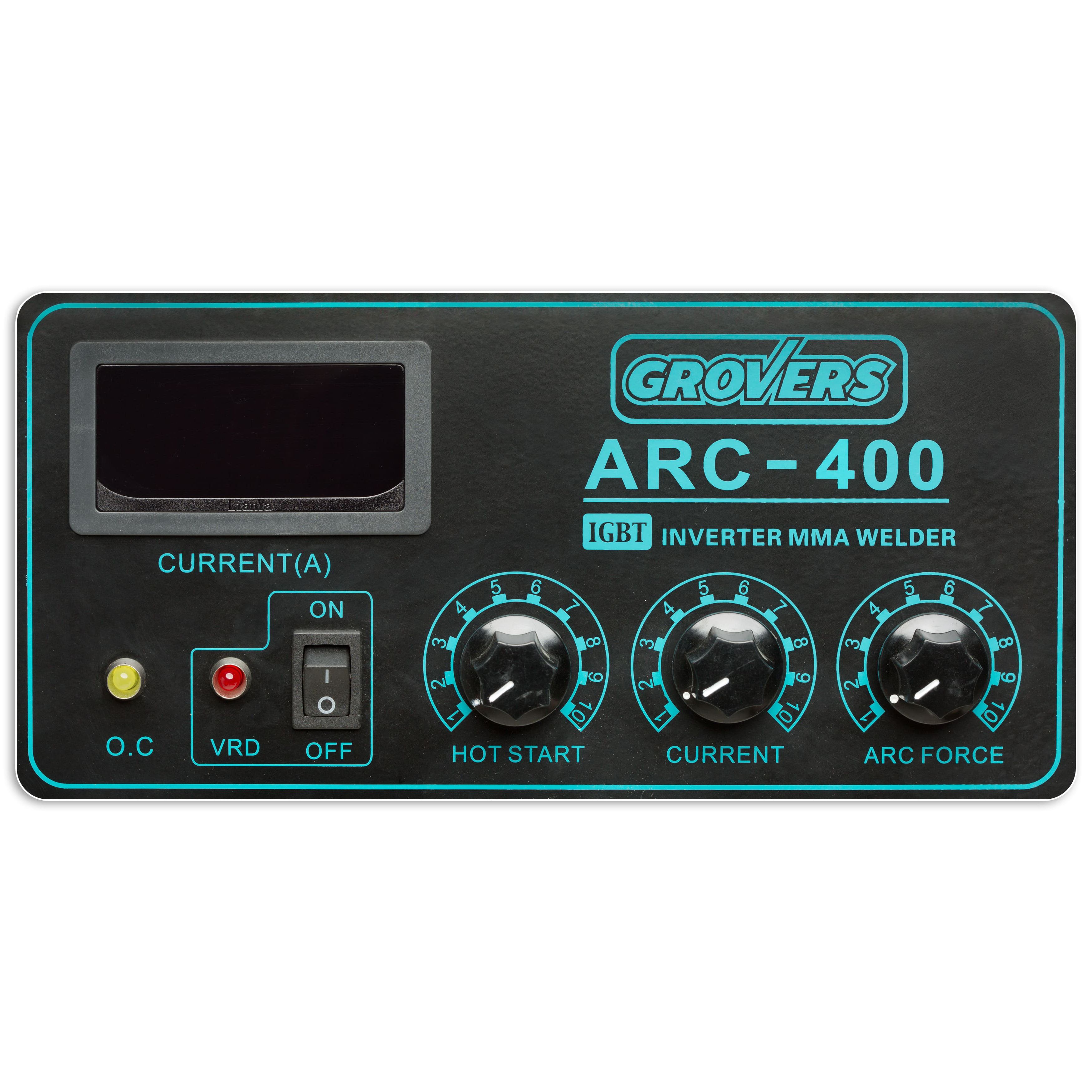 Сварочный инвертор GROVERS ARC 400 ПДУ (380В; 30-400А; 14,1кВт; 20кг)