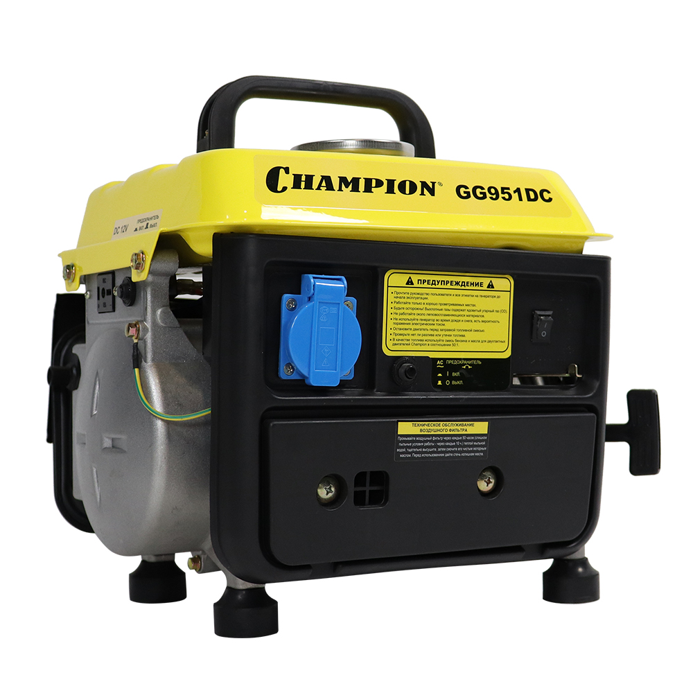 Электростанция GG951DC (220 В, топлив.смесь, р/старт), CHAMPION