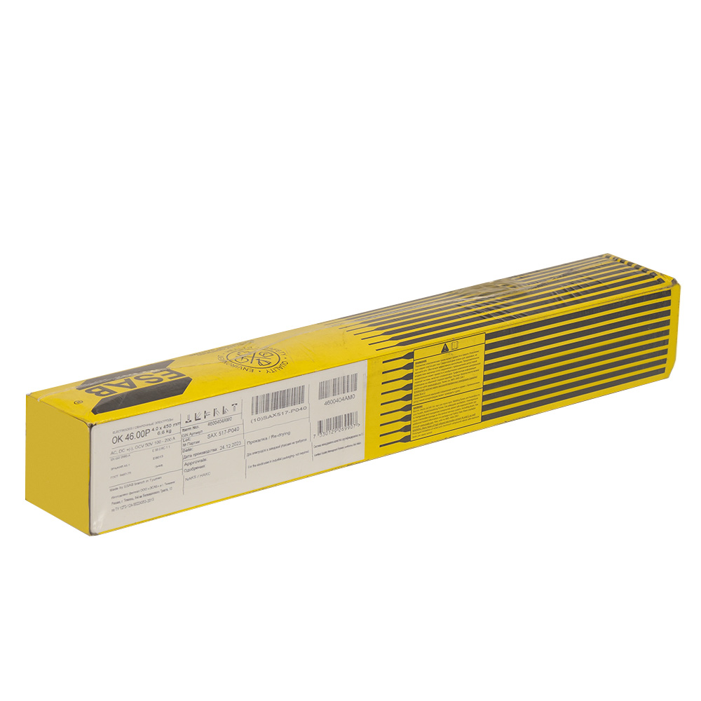 Электроды ESAB ОК 46.00Р ф 4,0 мм,  пачка 6,6 кг