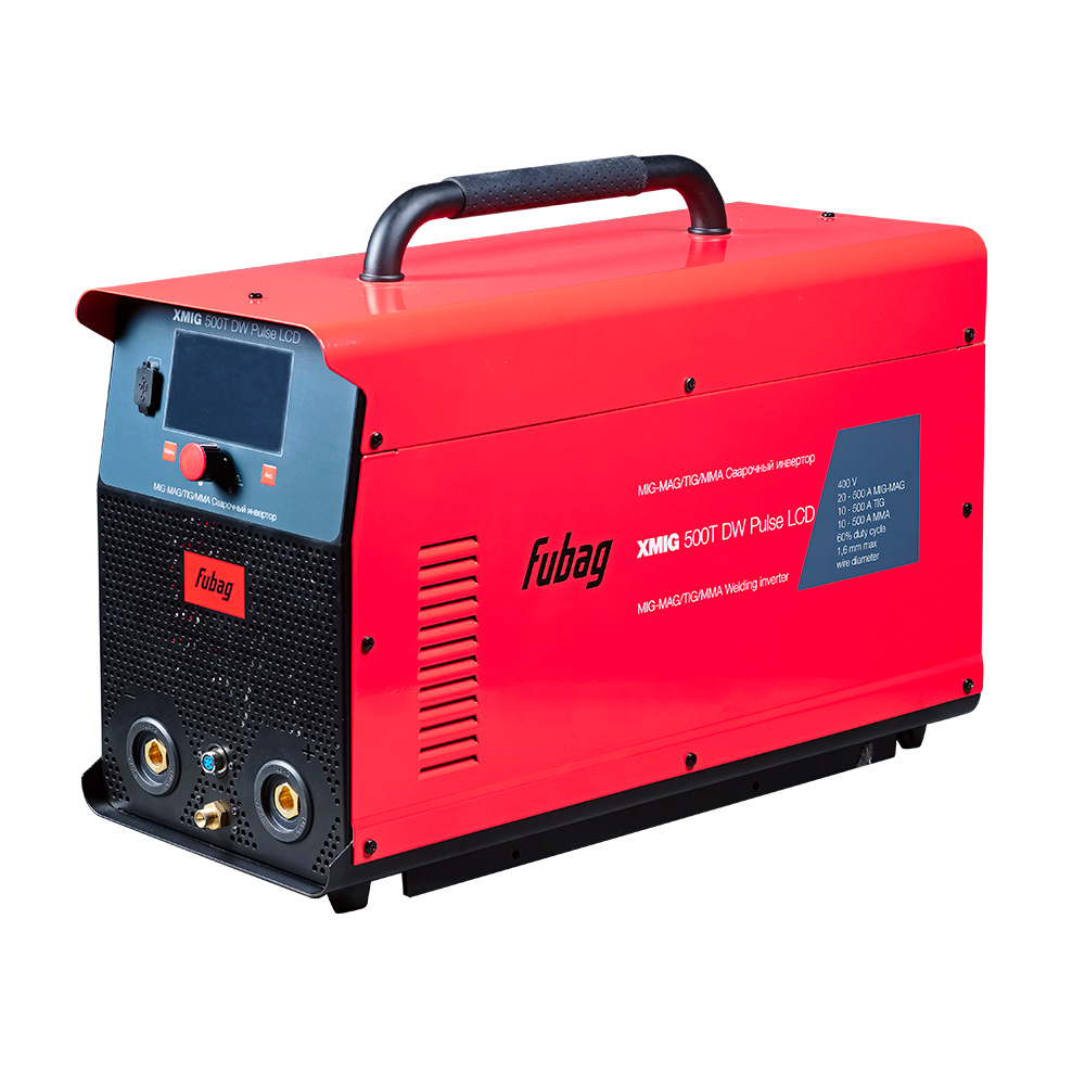 Сварочный полуавтомат FUBAG XMIG 500T DW PULSE (380 В) + под. мех., горелка, шланг 5 м, блок охл., тележка