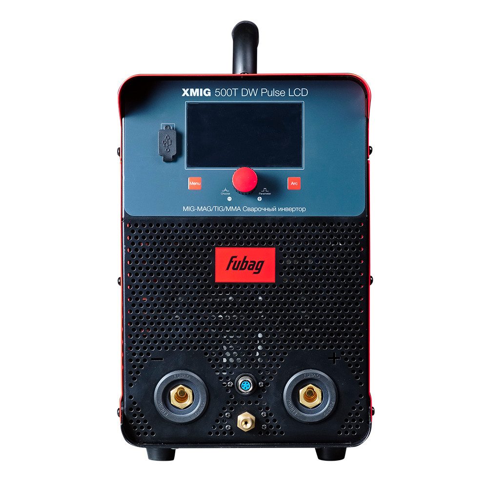Сварочный полуавтомат FUBAG XMIG 500T DW PULSE (380 В) + под. мех., горелка, шланг 5 м, блок охл., тележка