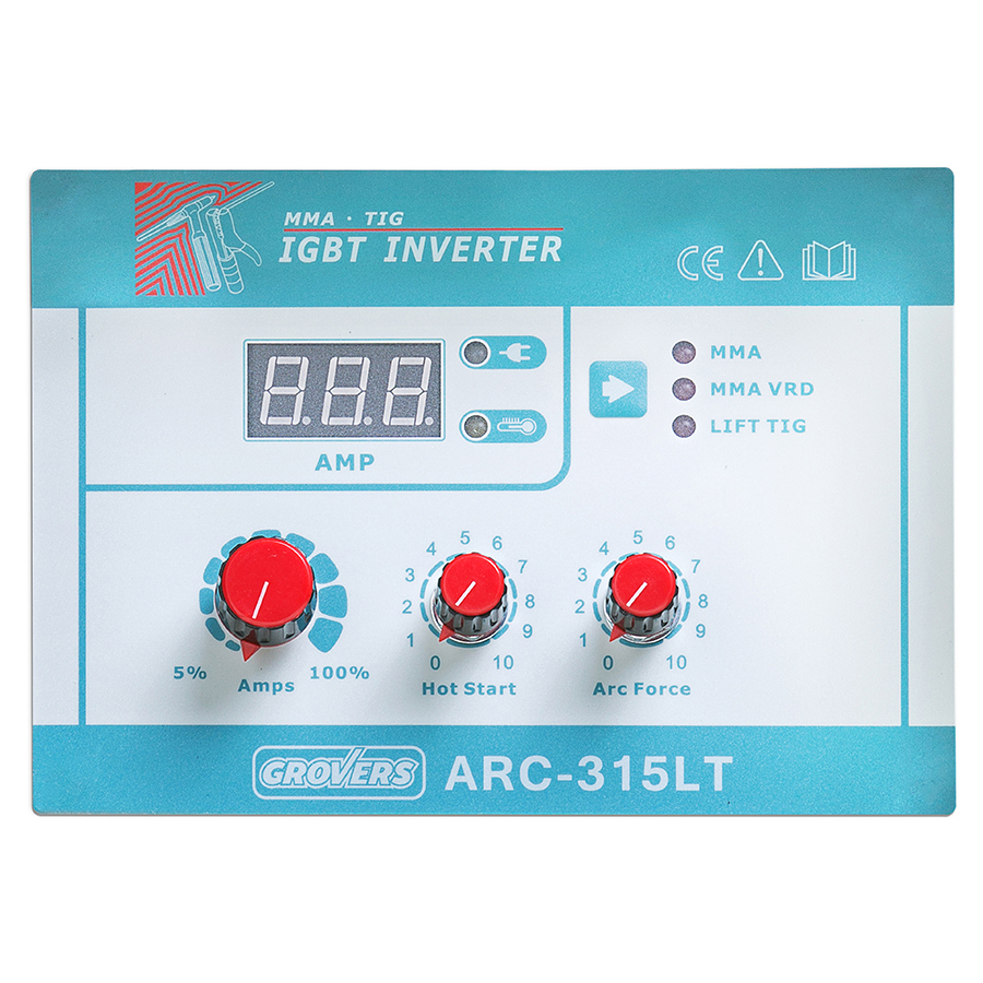 Сварочный инвертор GROVERS ARC 315 LT (380В; 10-315А; 11,5кВт; 17,6кг)
