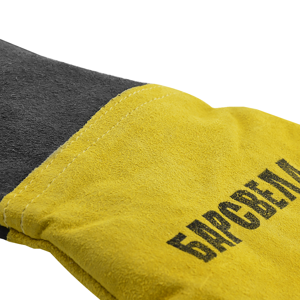 Краги пятипалые спилковые БАРСВЕЛД с подкладкой (нить Kevlar®, спилок КРС)