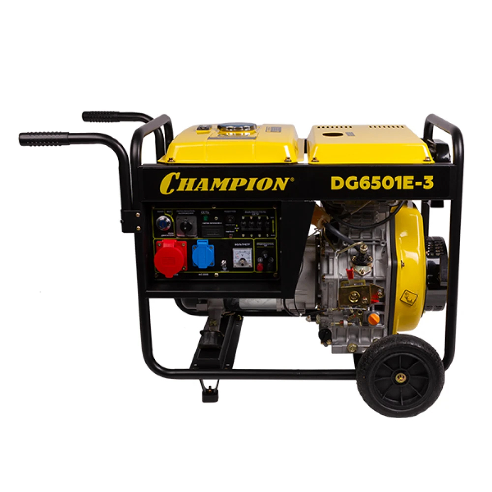 Электростанция DG6501Е-3 (380 В, дизель, эл/старт), CHAMPION
