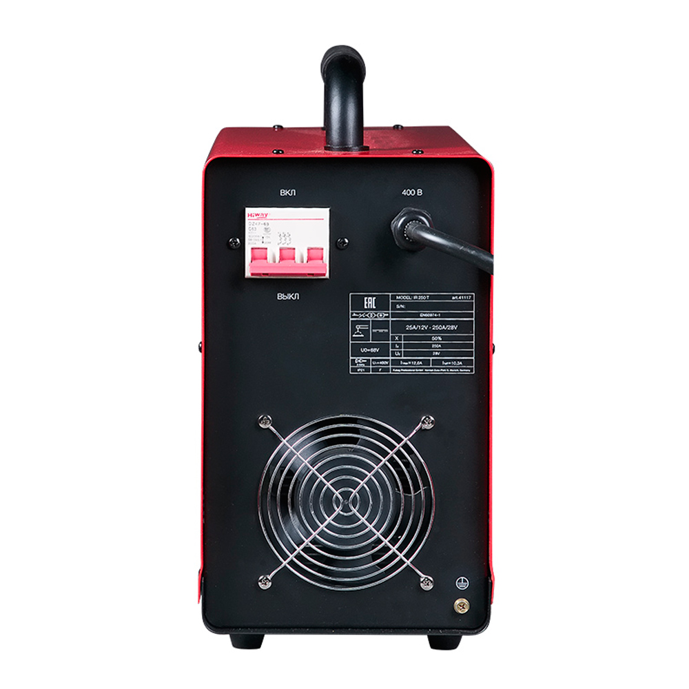 Сварочный инвертор FUBAG IR 250 T (380 В), компл.