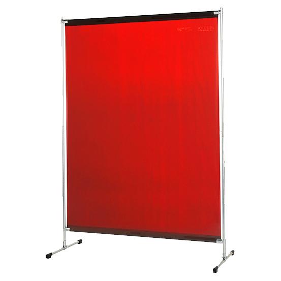 Защитный сварочный экран GAZELLE "ORANGE CE" 1400x2000мм с красной шторой
