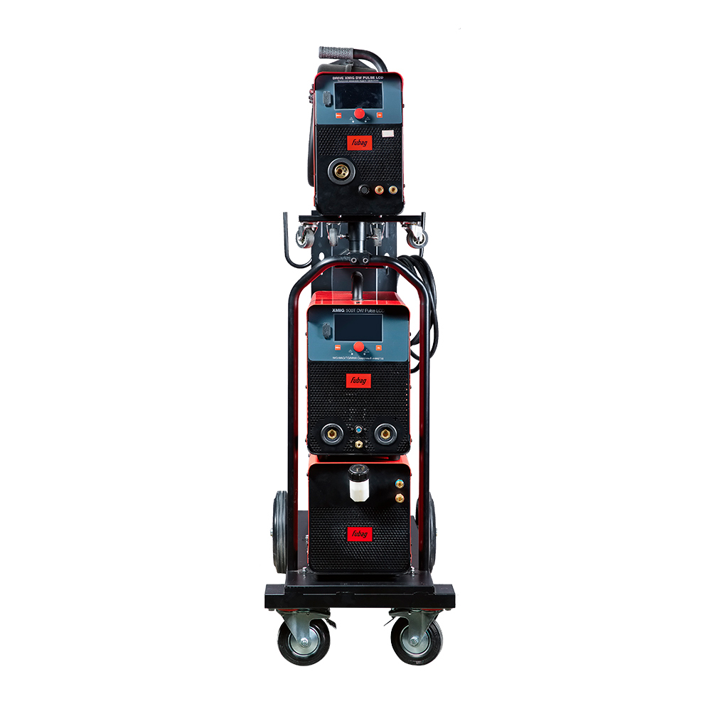 Сварочный полуавтомат FUBAG XMIG 500T DW PULSE (380 В) + под. мех., горелка, шланг 5 м, блок охл., тележка