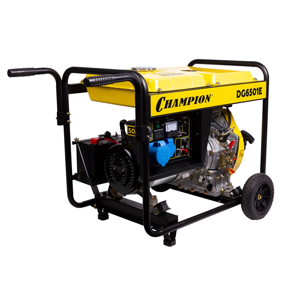 Электростанция DG6501Е (220 В, дизель, эл/старт), CHAMPION