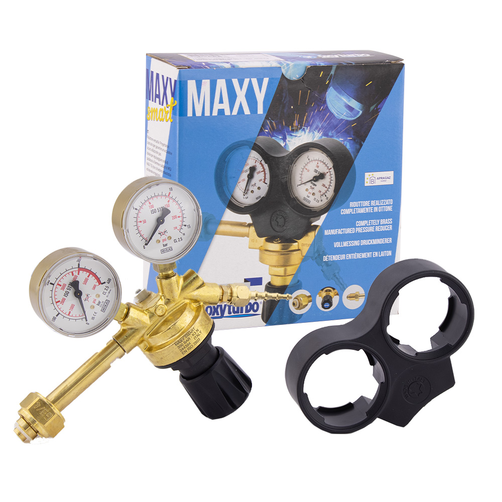 Редуктор защитные газы Oxyturbo MAXY SMART (аргон/CO2/гелий/воздух, 300/10 бар)