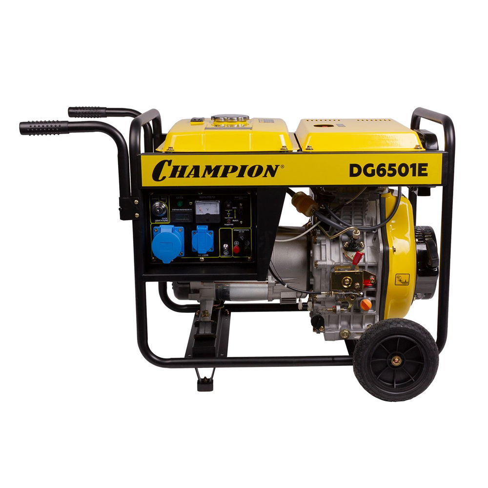 Электростанция DG6501Е (220 В, дизель, эл/старт), CHAMPION