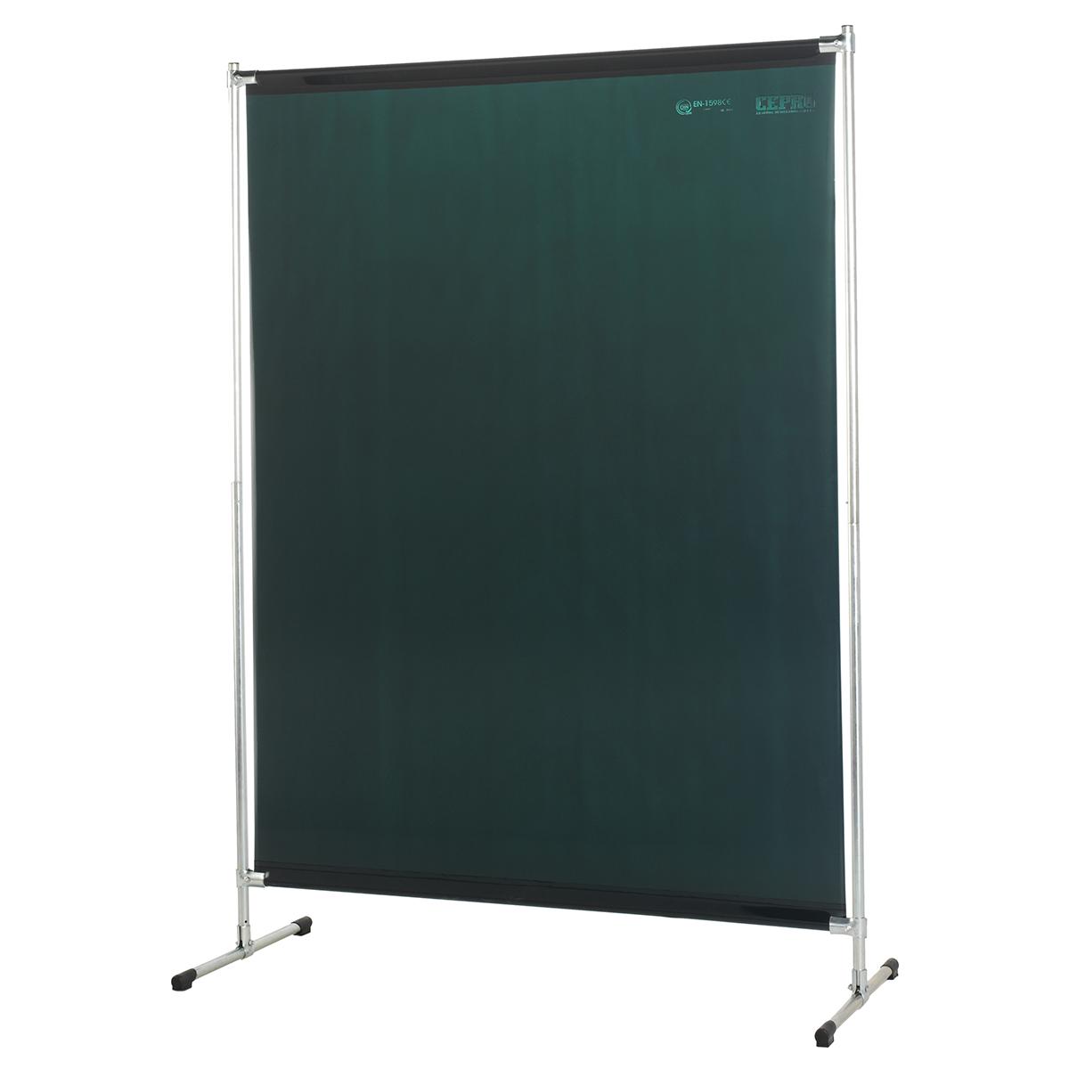 Защитный сварочный экран GAZELLE "GREEN-6" 1400x2000мм с зелёной шторой