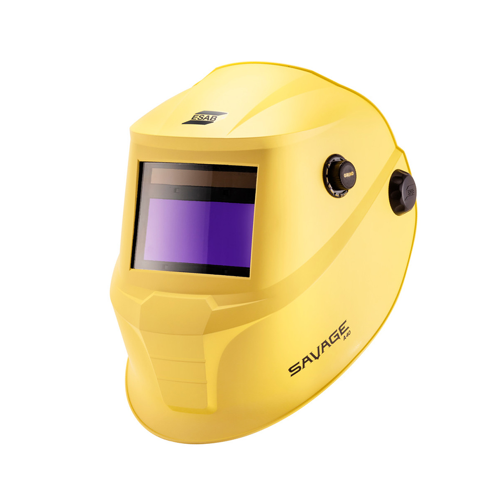 Маска сварщика ESAB Savage A40 желтая, сменные батареи (9-13 DIN)